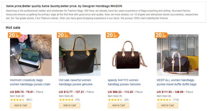 Best DHGate Replica Bags Sellers (Jan 2021) – High Quality