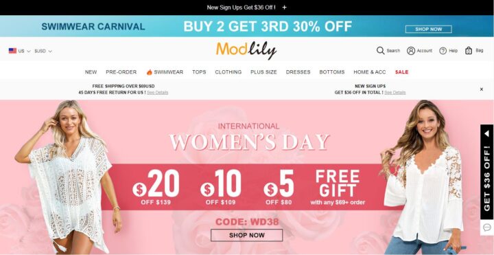 Modlily.com - Modlily Clothing - Женский онлайн торговый центр