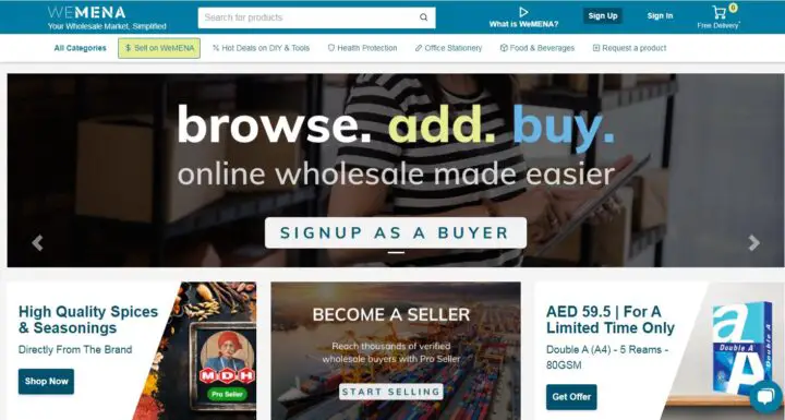 WeMENA Nagykereskedelmi piac Egyesült Arab Emírségek, Dubai